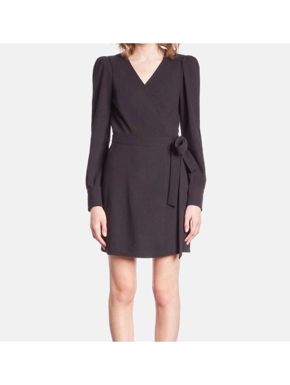 The Kooples Black Wrap Dress US Size Small, FR 1 NWT